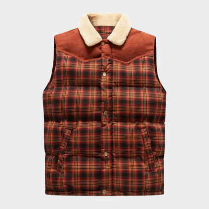 Victor - Bodywarmer classique à carreaux pour hommes