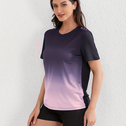 Sophie | T-shirt de sport pour femmes en couleurs ombrées