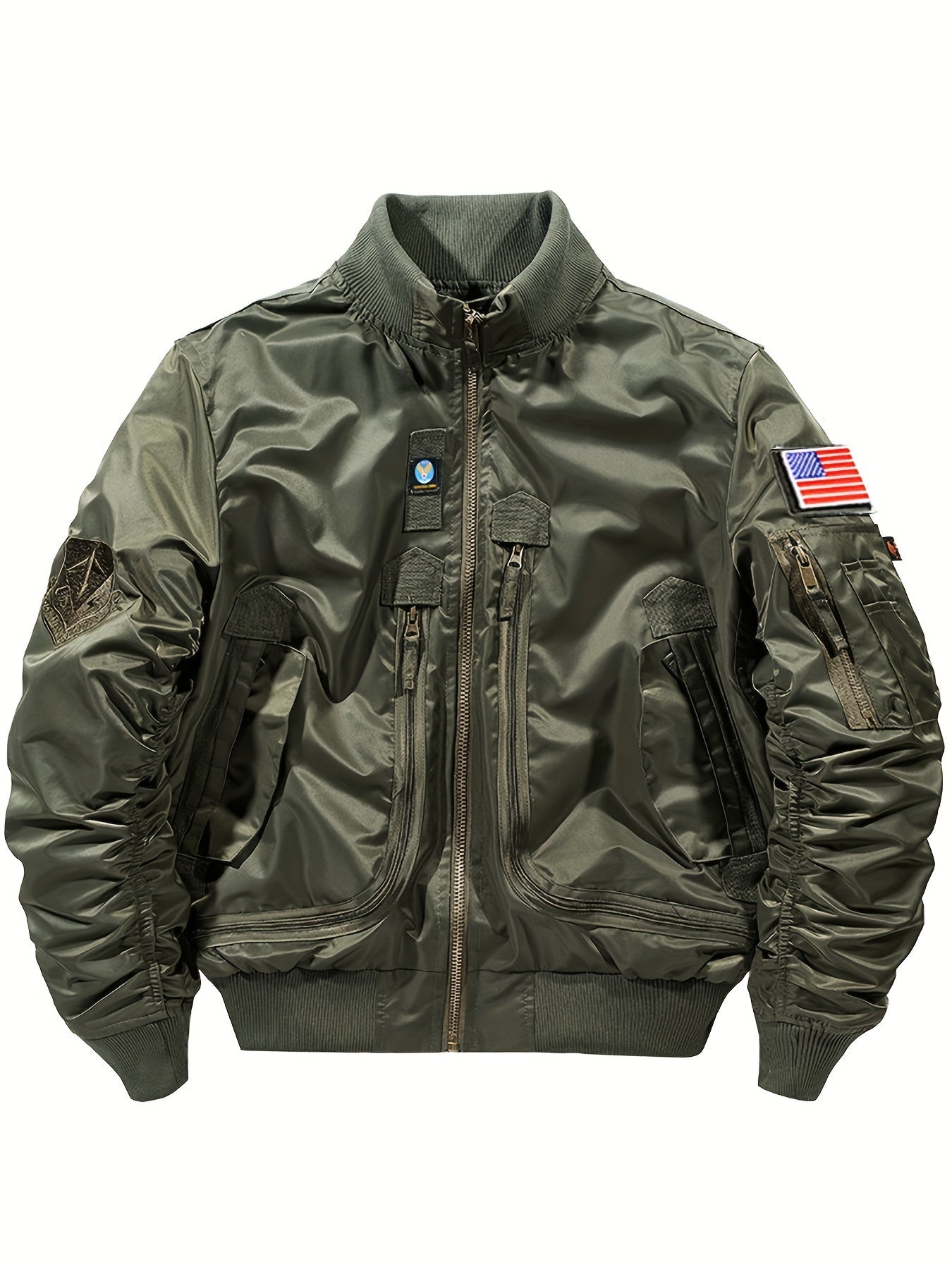 Veste tactique chaude Bomber à col montant pour hommes | Parfait pour les activités de plein air