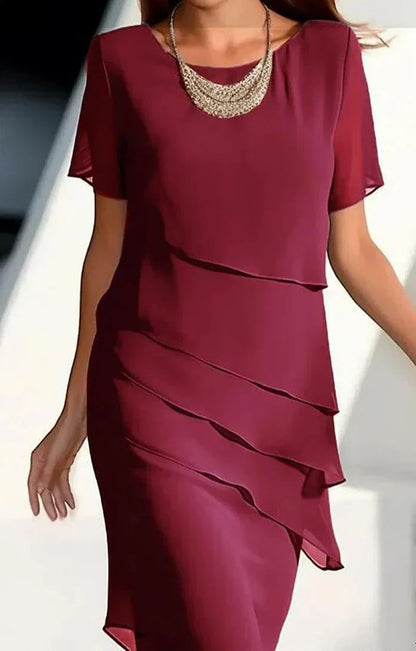 Robe élégante avec plis et légèreté