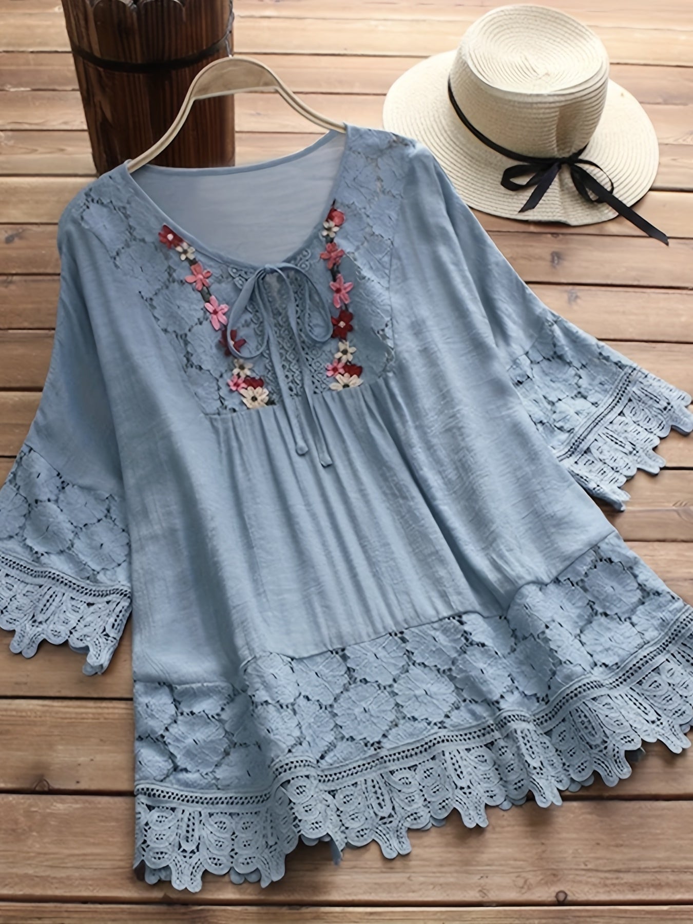 Tavo™ | Blouse Élégante en Dentelle Raffinée