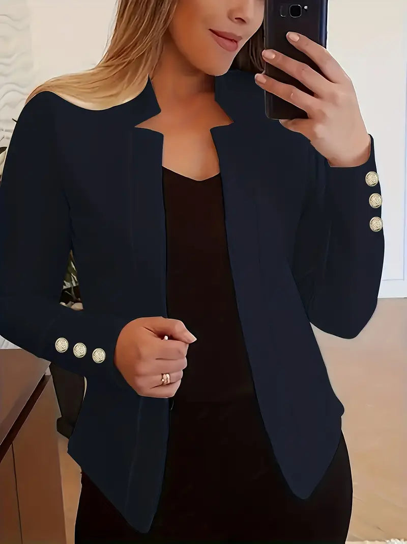 Emma - Blazer à manches longues ouvert sur le devant pour le printemps