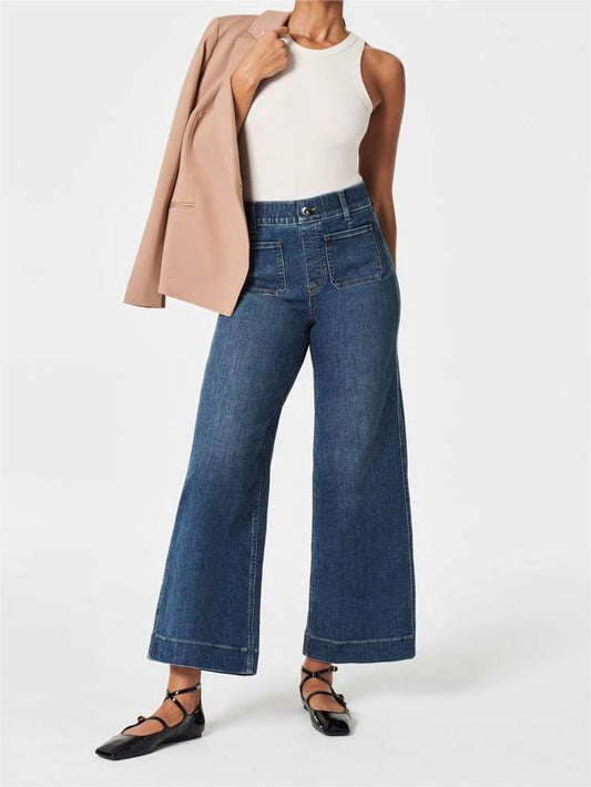 Pantalon stretch avec taille haute