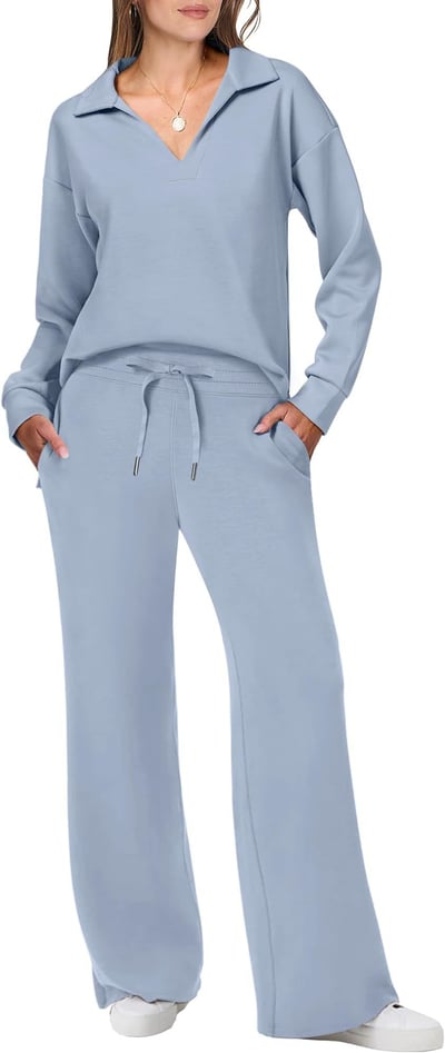 Heidi-Mode | Ensemble de voyage et de loisirs décontracté avec pull et pantalon