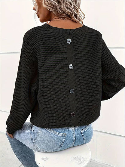 Delphine - élégant pull à col rond pour le printemps