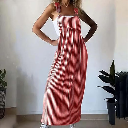 Iris - Robe à bretelles décontractée à rayures