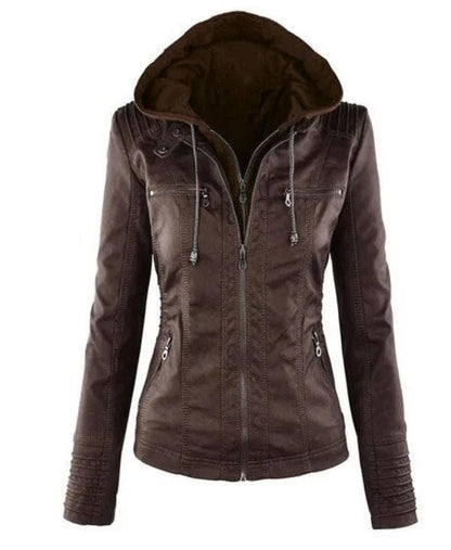 Veste vintage pour femme avec capuche