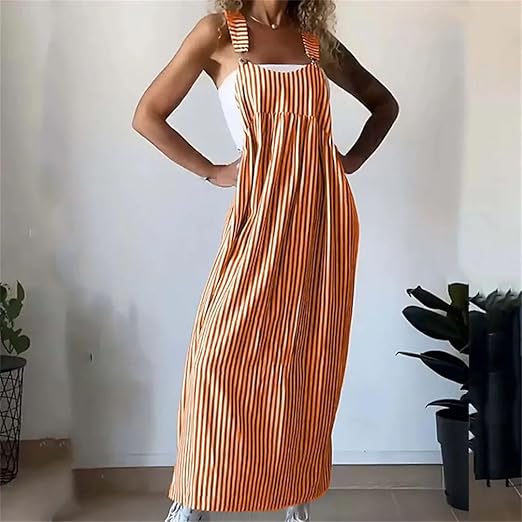 Iris - Robe à bretelles décontractée à rayures