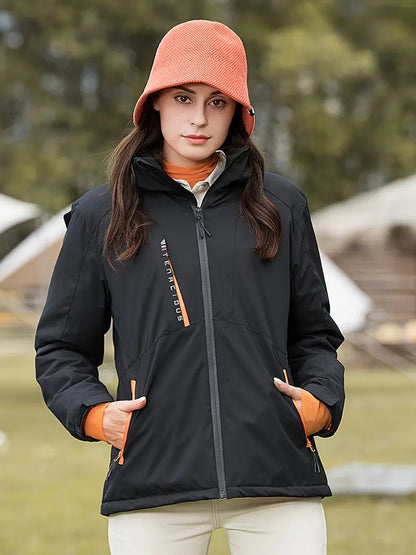 Veste imperméable avec capuche pour femmes
