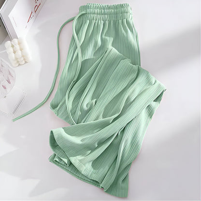 Chrysanthe | Pantalon large à taille haute, frais et léger