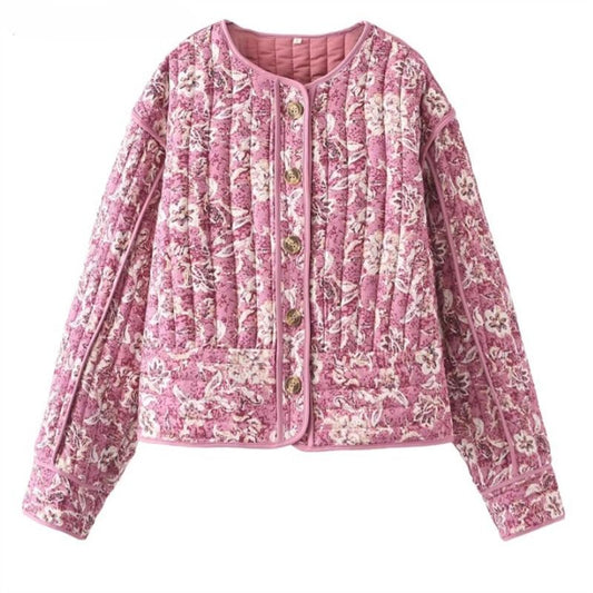 Saphir | Veste doublée de fleurs