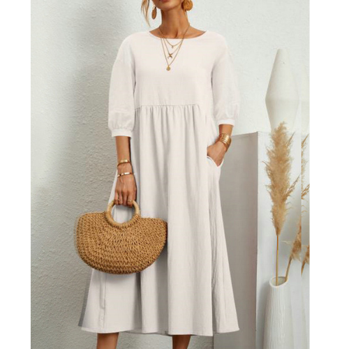 Robe d'été élégante avec veste de soirée et détails romantiques