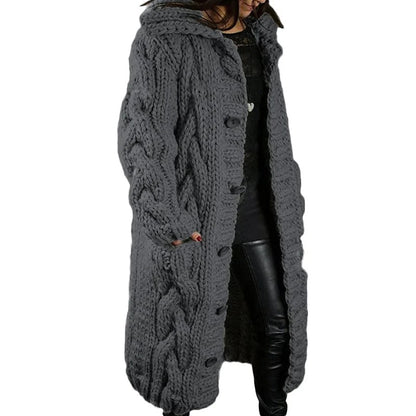 Ottiliedin | Veste longue en tricot pour femmes