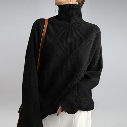 Adeliaya | Pull à col roulé confortable pour femme | Chaud