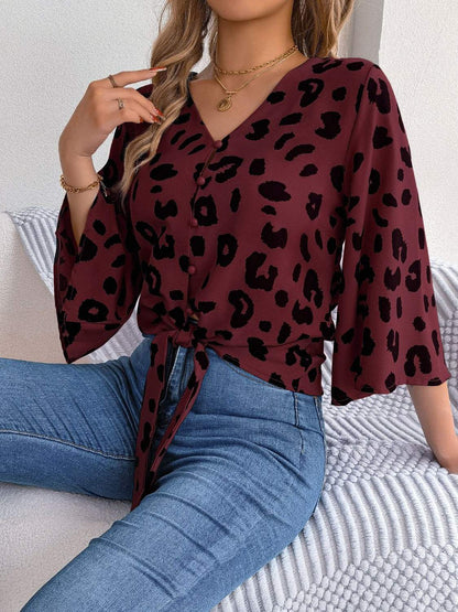 Chemisier pour femmes à imprimé animalier