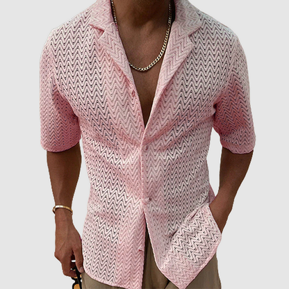 Aaron - Chemise en maille unie