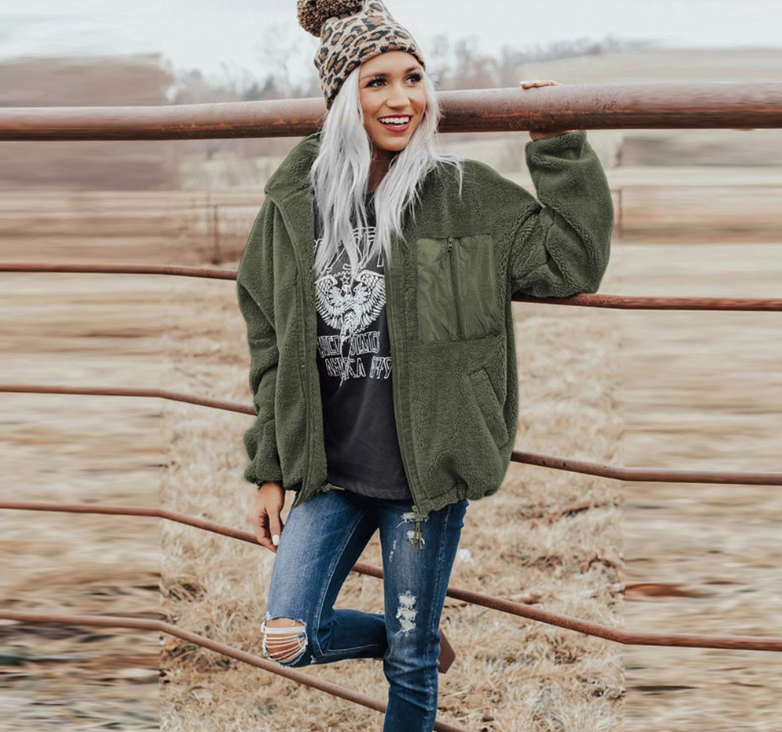 Veste ample et chaude pour femmes