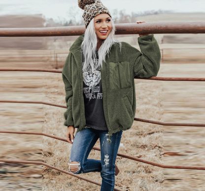 Veste ample et chaude pour femmes