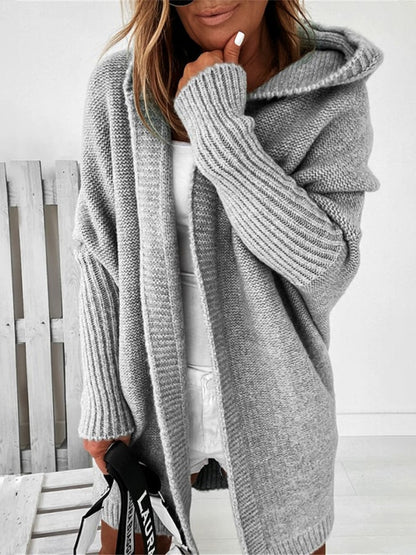 Vivi - Veste mi-longue avec capuche et coutures régulières