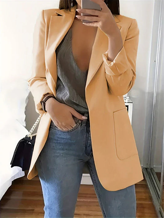 Blazer lyre décontracté grande taille