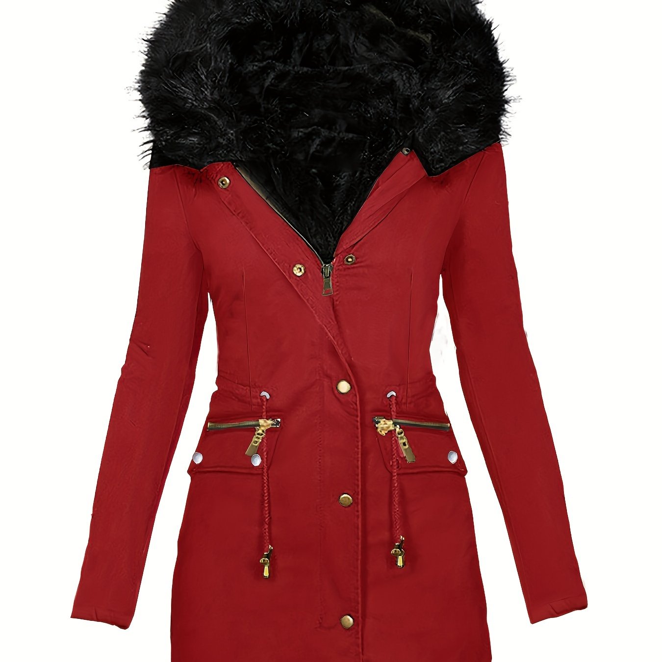 Feline | Parka à capuche décontractée avec garniture en duvet