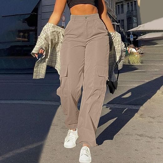 Clara - Pantalon Cargo Taille Haute pour Femmes