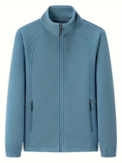 Fenna | Veste d'extérieur en peluche avec col montant et manches longues