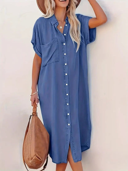 robe chemise à poches