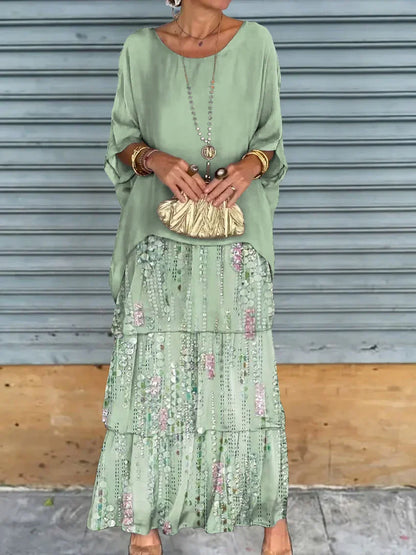 Cortenne - Robe longue élégante avec décolleté plongeant