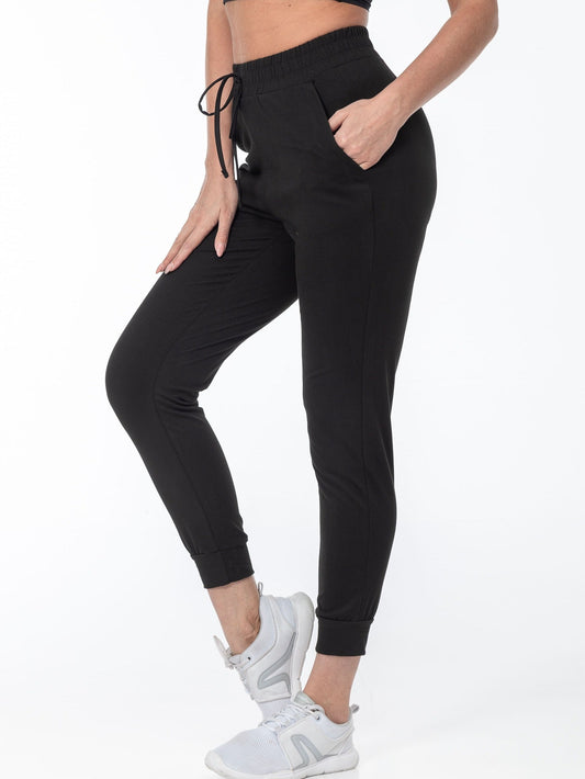 Sophie | Pantalon de course à pied pour femmes, de couleur unie, très élastique, avec poche