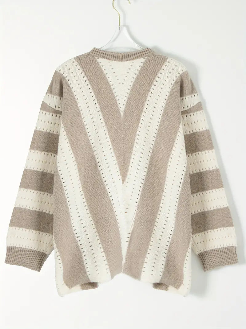Grace - Pull rayé col V