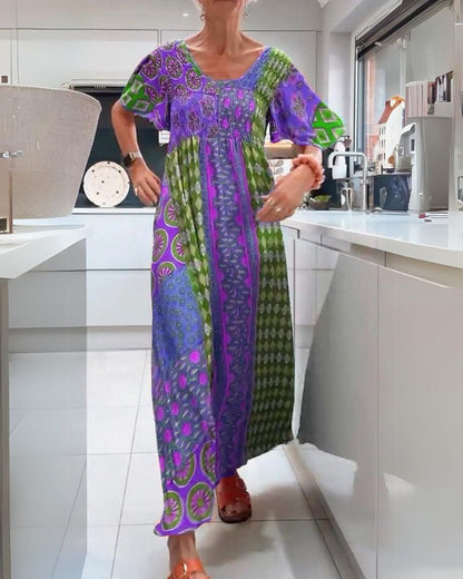 Robe bohème à motif paisley