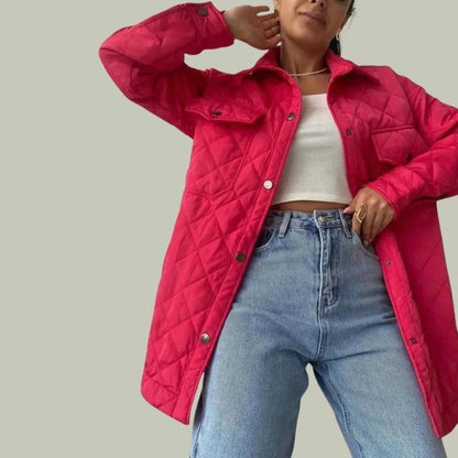 Veste matelassée - Élégante - Fermeture à boutons, poches spacieuses - Idéale pour l'automne