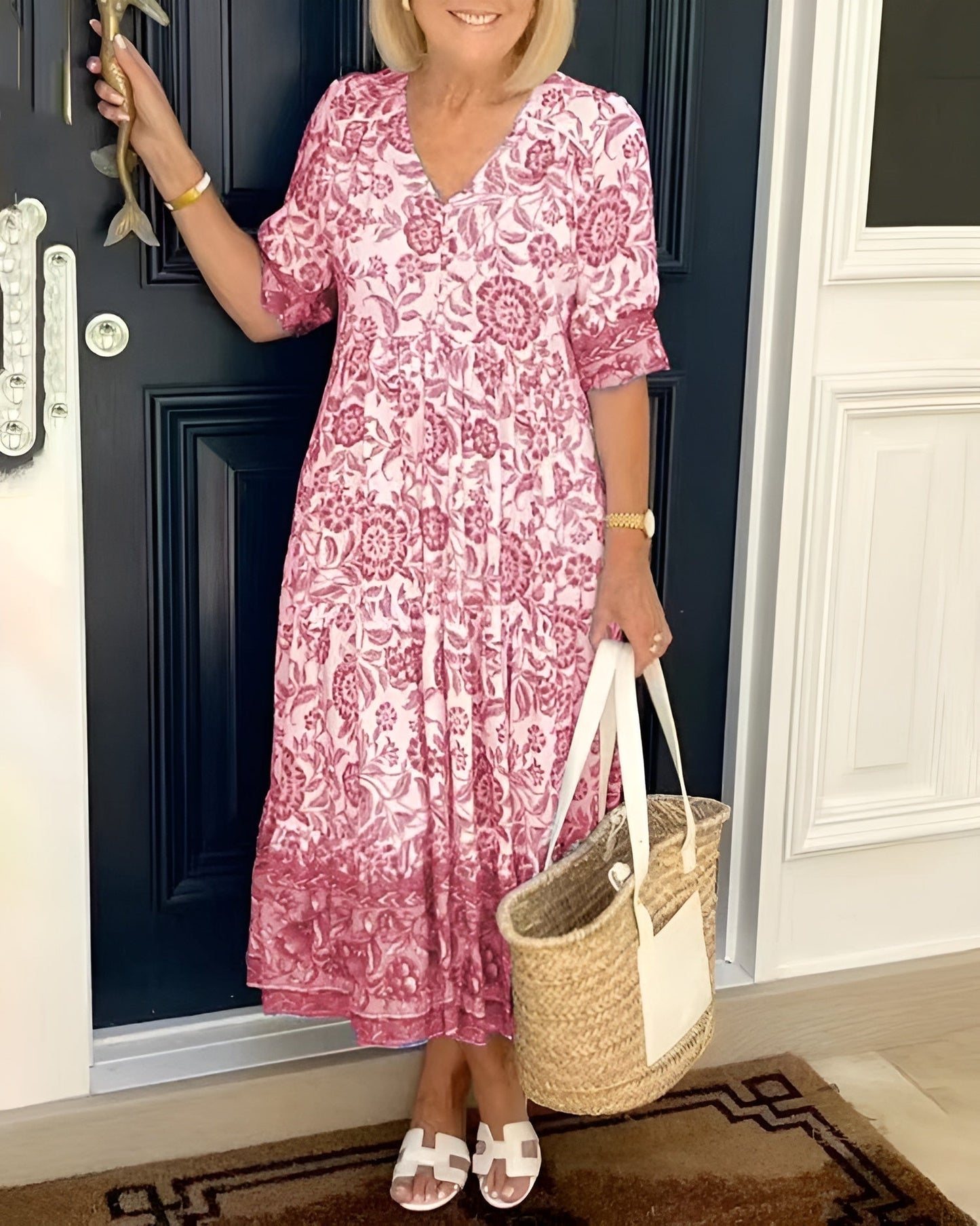 Robe élégante à fleurs