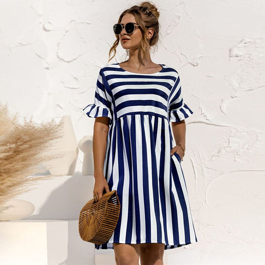 Robe longue élégante à manches longues