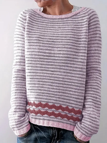 Isoldi | Pull-over rayé pour femme