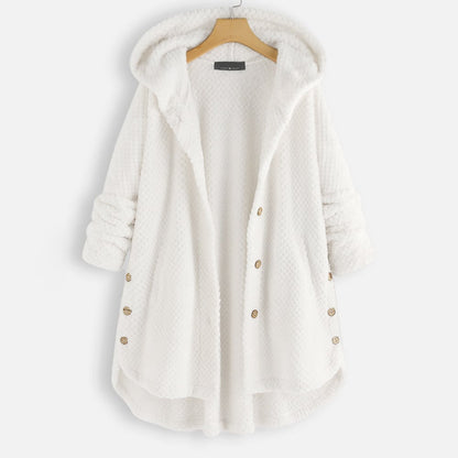 Natalee - veste chaude en peluche avec capuche