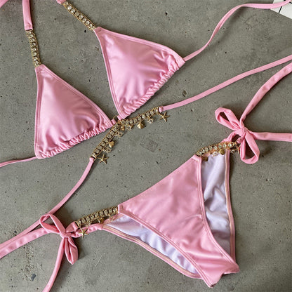 AquaLivv - Bikini avec détails de plage