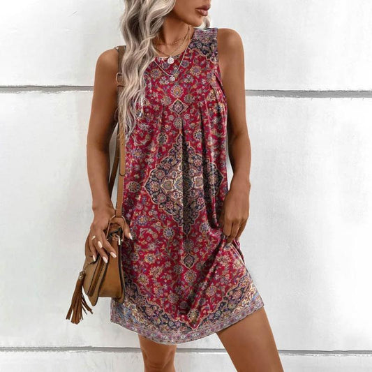 Brianna™- Confortable robe ethnique sans manches