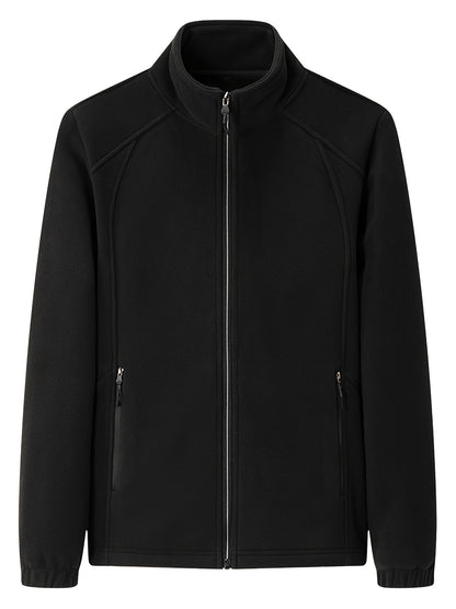 Loes | Veste d'extérieur en duvet avec col montant en couleur unie