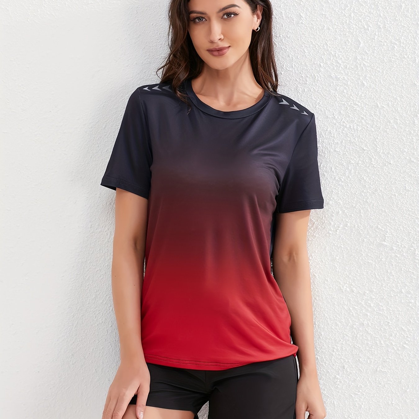 Sophie | T-shirt de sport pour femmes en couleurs ombrées