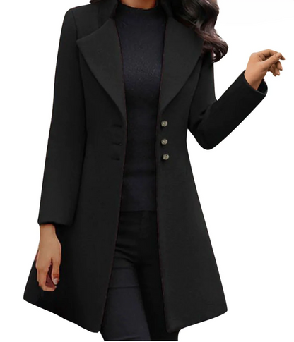 Manteau en laine italienne à manches longues