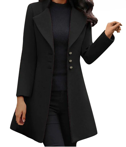 Manteau en laine italienne à manches longues