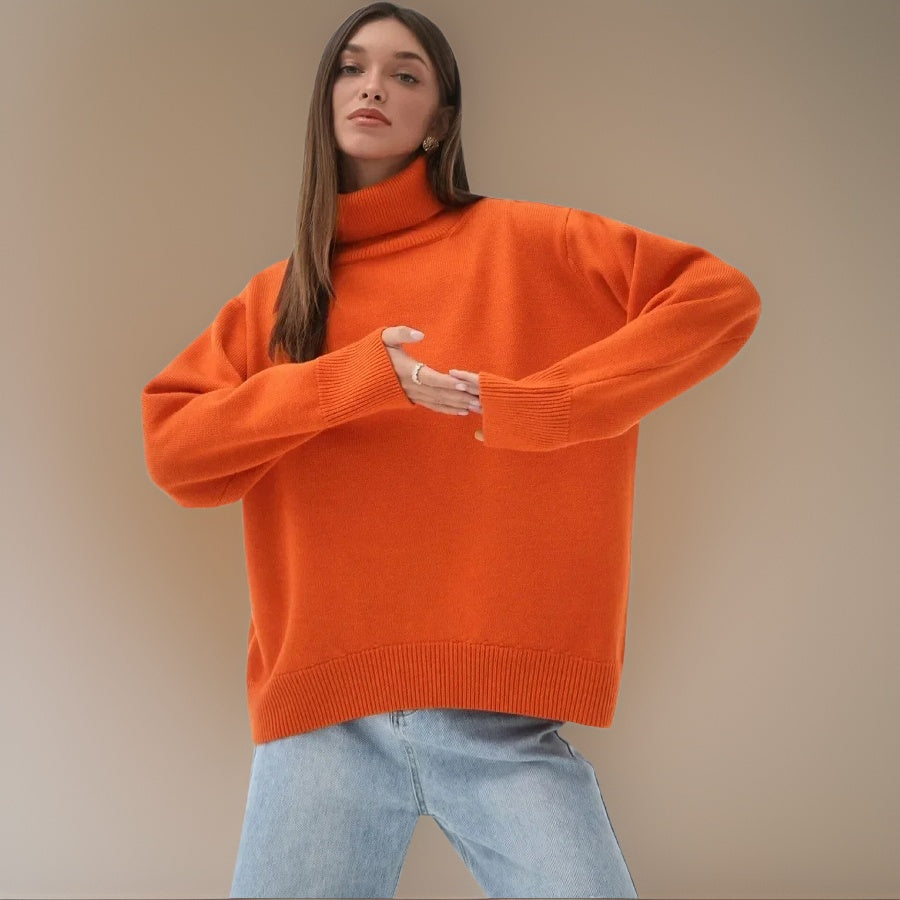 Danissa Pull à col roulé en tricot