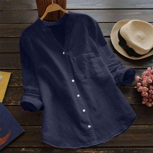 LEAH | Chemise ample et informelle en mélange lin/coton
