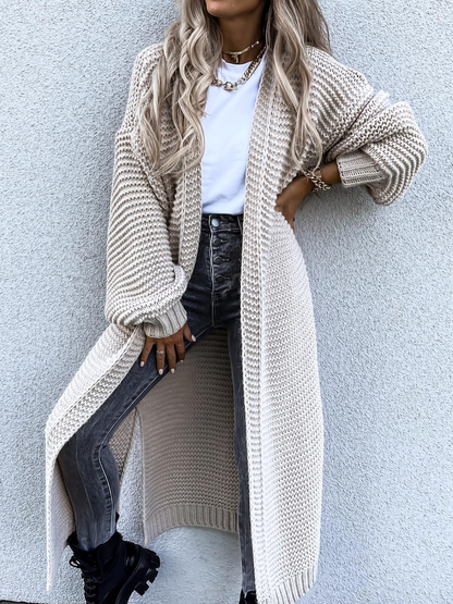 Tina - Longue Cardigan Tricotée pour Femmes