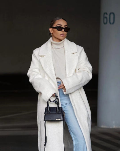 Manteau élégant pour femmes - chaud pour l'automne et l'hiver