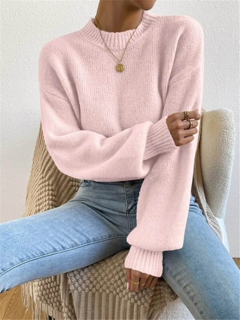Pull élégant à col montant pour femme