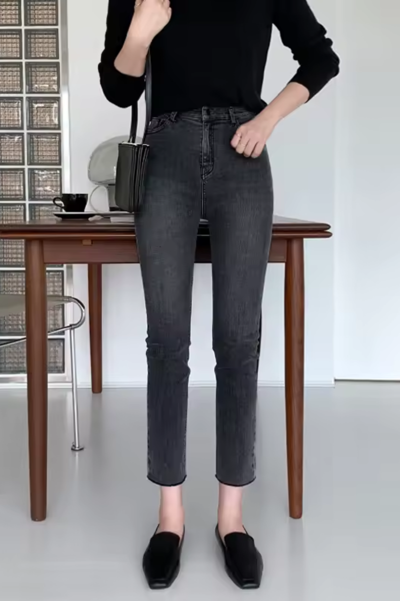 Lila | Jean droit bleu clair pour femme