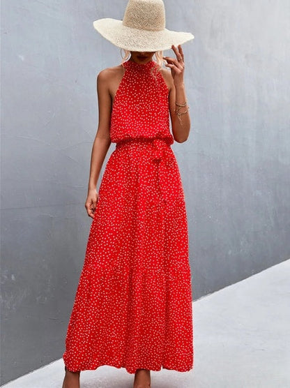 Aviana - Robe-combinaison dos nu avec volants et imprimé à pois, best-seller